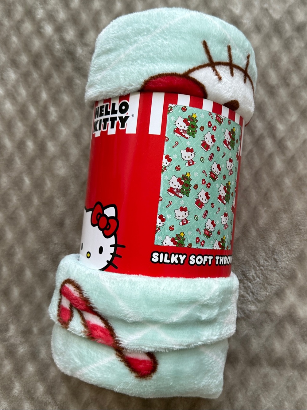 Hello Kitty Holiday Christmas Silky Soft Throw